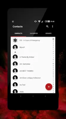 xBlack- Red Theme android App screenshot 2